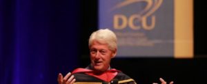 Bill Clinton speaking in DCU
